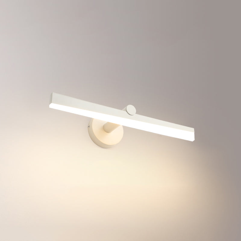 Minimalism 1-Light LED Wall Sconce Metal Linear Wall Mounted Light for Bathroom