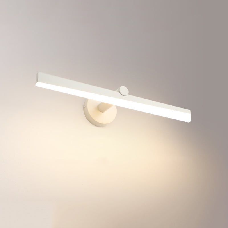 Minimalism 1-Light LED Wall Sconce Metal Linear Wall Mounted Light for Bathroom