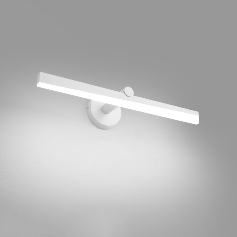 Minimalism 1-Light LED Wall Sconce Metal Linear Wall Mounted Light for Bathroom