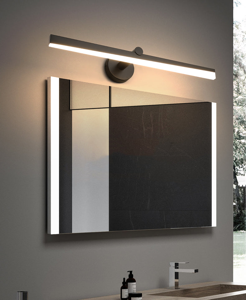 Minimalism 1-Light LED Wall Sconce Metal Linear Wall Mounted Light for Bathroom