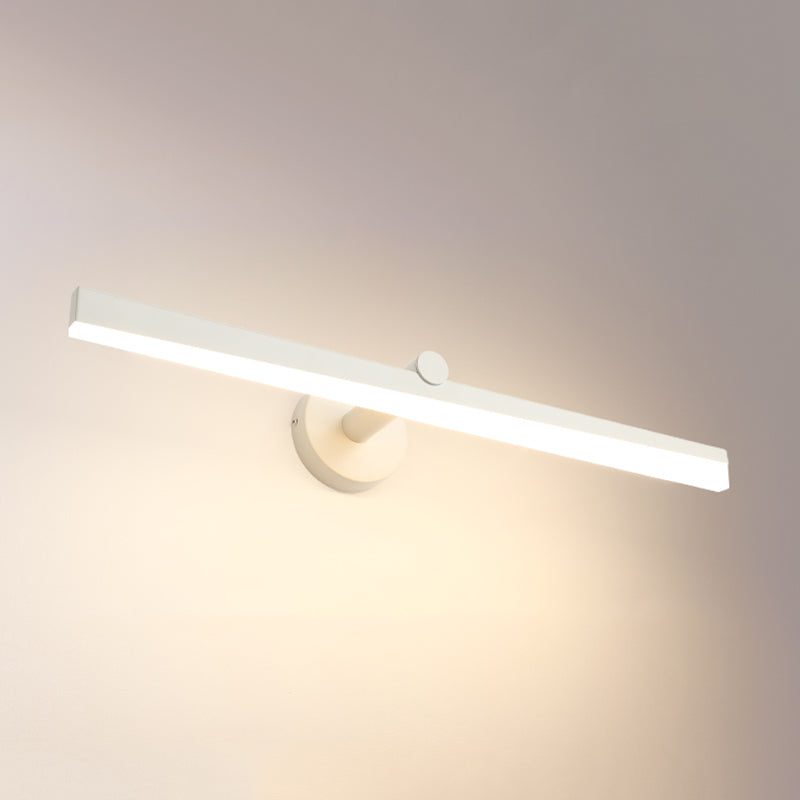 Minimalism 1-Light LED Wall Sconce Metal Linear Wall Mounted Light for Bathroom