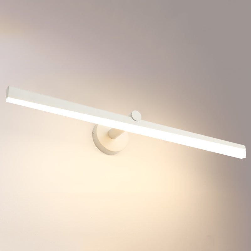 Minimalism 1-Light LED Wall Sconce Metal Linear Wall Mounted Light for Bathroom