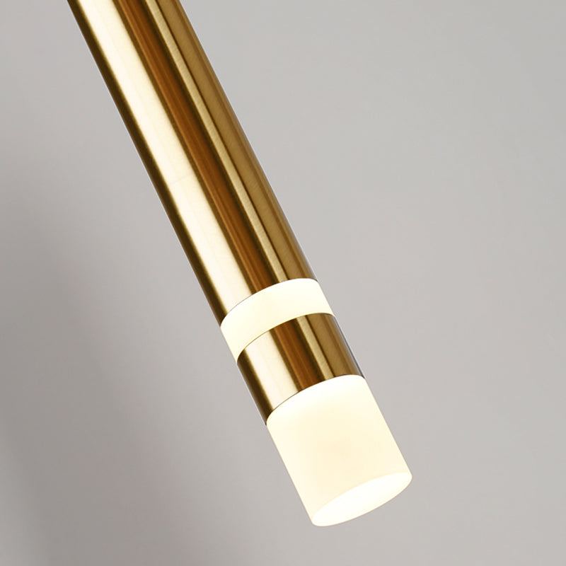 Lampe suscitée de suspension à LED cylindrique créative moderne avec de l'ombre acrylique