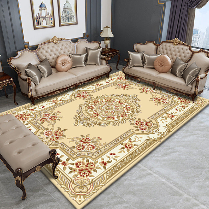 Nostalgia Home Decoration Carpet Tribal Pattern Area Rug Polyester Washable Indoor Carpet