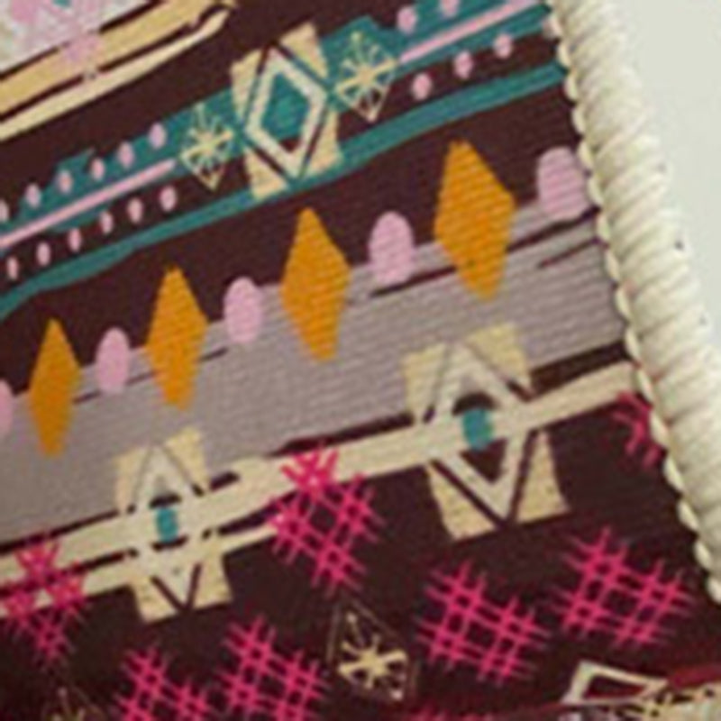 Moroccan Tribal Totem Rug Polyester Carpet Anti-Slip Backing Indoor Carpet for Home Decoration