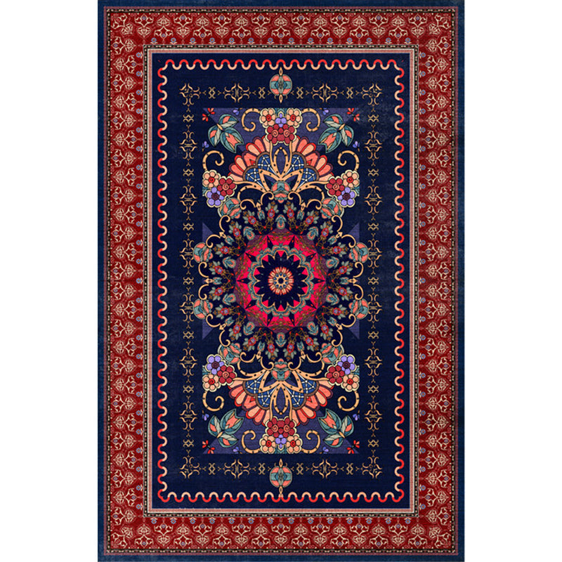 Antique Home Decoration Carpet Tribal Pattern Polyester Indoor Rug Stain Resistant Area Carpet