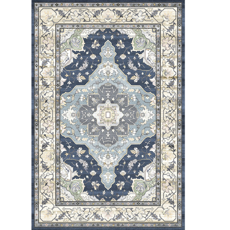 Classical Tribal Print Carpet Polyester Indoor Carpet Non-Slip Backing Rug for Home Decoration