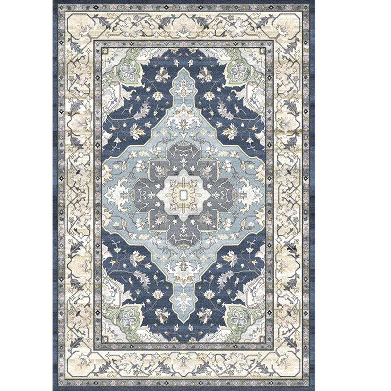 Classical Tribal Print Carpet Polyester Indoor Carpet Non-Slip Backing Rug for Home Decoration