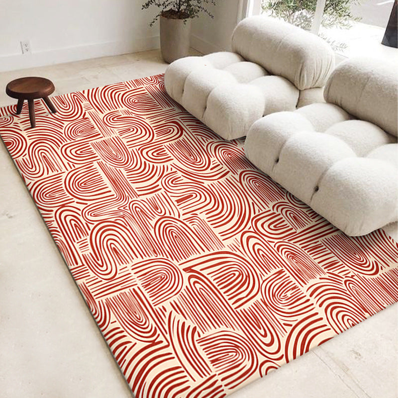 Moroccan Rug Polyester Carpet Anti-Slip Backing Indoor Carpet for Home Decoration