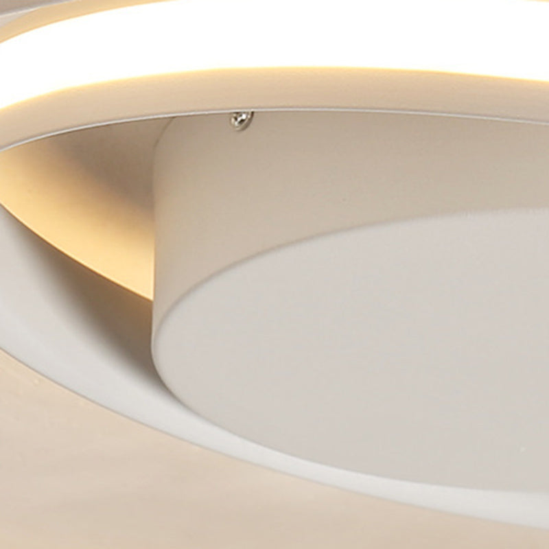 Modern Minimalist Indoor LED Ceiling Light Aluminium Linear Flush Mount with Silicone Shade