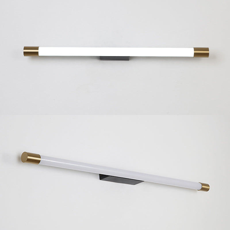 Gold lineare LED -Wandlampe im modernen prägnanten Aluminiumwandleuchten mit Acrylschatten