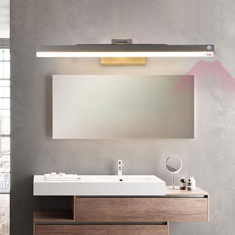 Metal Linear Wall Lamp Sconce Minimalism Sconce Light Fixture for Bathroom