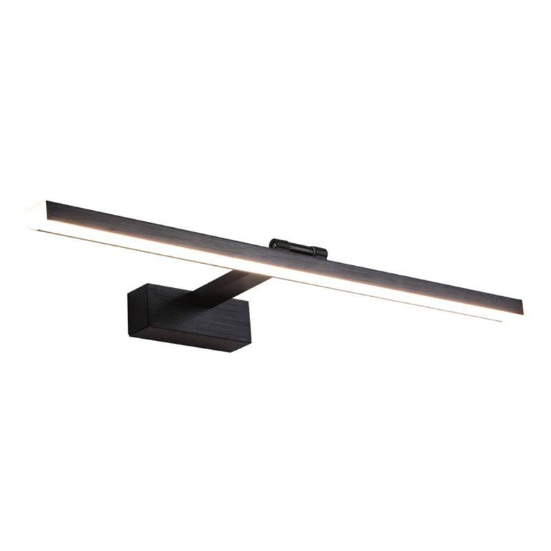 Metal Strip Wall Mounted Light Fixture Minimalist LED Wall Mount Lighting for Bathroom