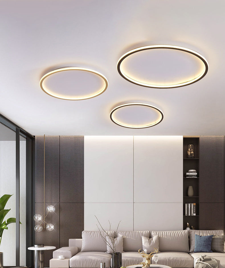 Modern Flush Mount Light Fixture Simple Linear Flush Mount LED Lamp for Living Room