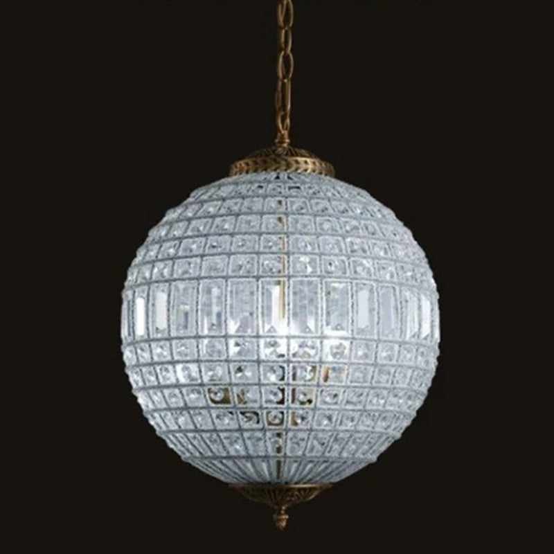 Crystal Globe Chandelier Lighting Simple Style Suspension Light for Dining Room