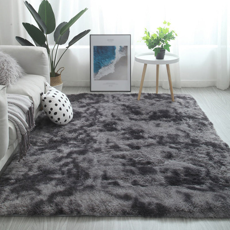 Eenvoudige shag woonkamer vloerkleed stijlvolle tie-dyed gebied tapijt polyester anti-slip achterste indoor tapijt