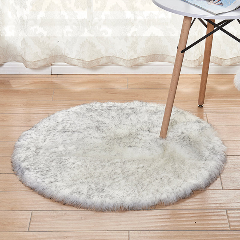 Contemporary Simple Plain Rug Comfort Shag Area Carpet Polypropylene Washable Rug for Living Room