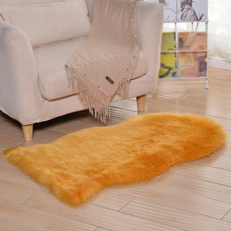 Individuality Shag Rug Novelty Shape Solid Carpet Polypropylene Easy Care Rug for Home Decoration