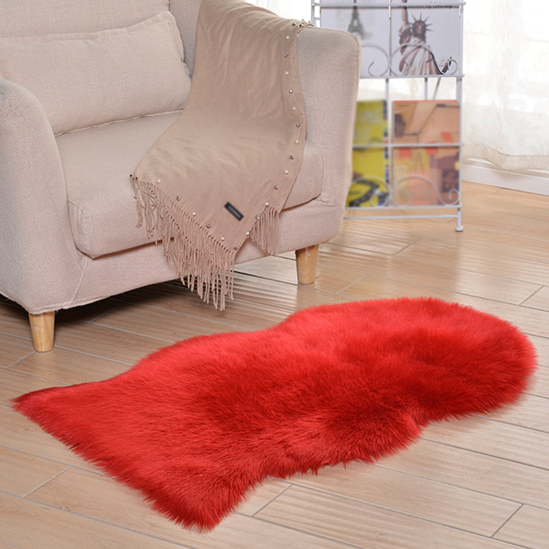 Individuality Shag Rug Novelty Shape Solid Carpet Polypropylene Easy Care Rug for Home Decoration