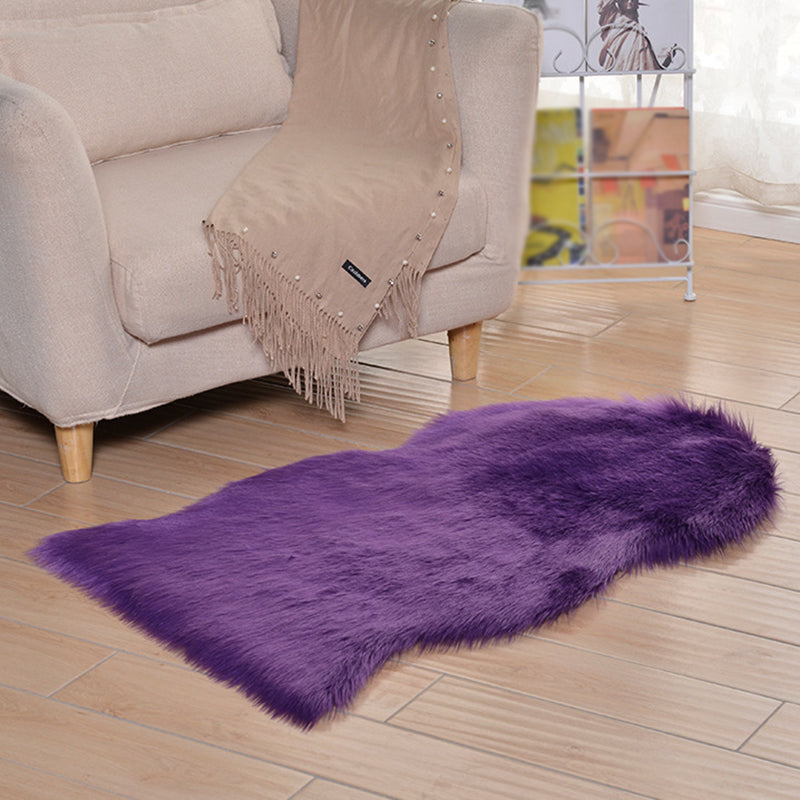 Individuality Shag Rug Novelty Shape Solid Carpet Polypropylene Easy Care Rug for Home Decoration