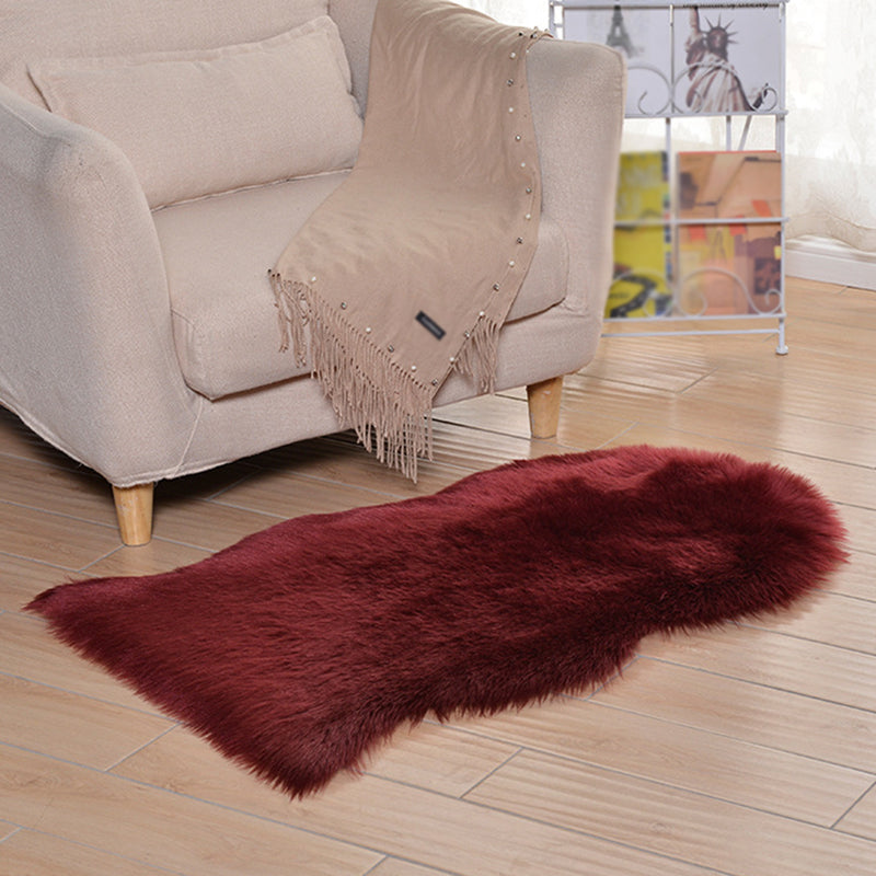 Individualité Rapis Shag Novely Forme Solid Carpet Polypropylène Tapis de soins faciles pour la décoration pour la maison