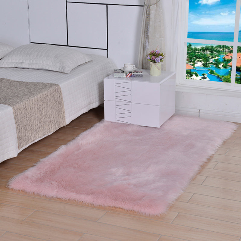 Stylish Comfort Shag Rug Contemporary Plain Carpet Polypropylene Washable Area Rug for Living Room