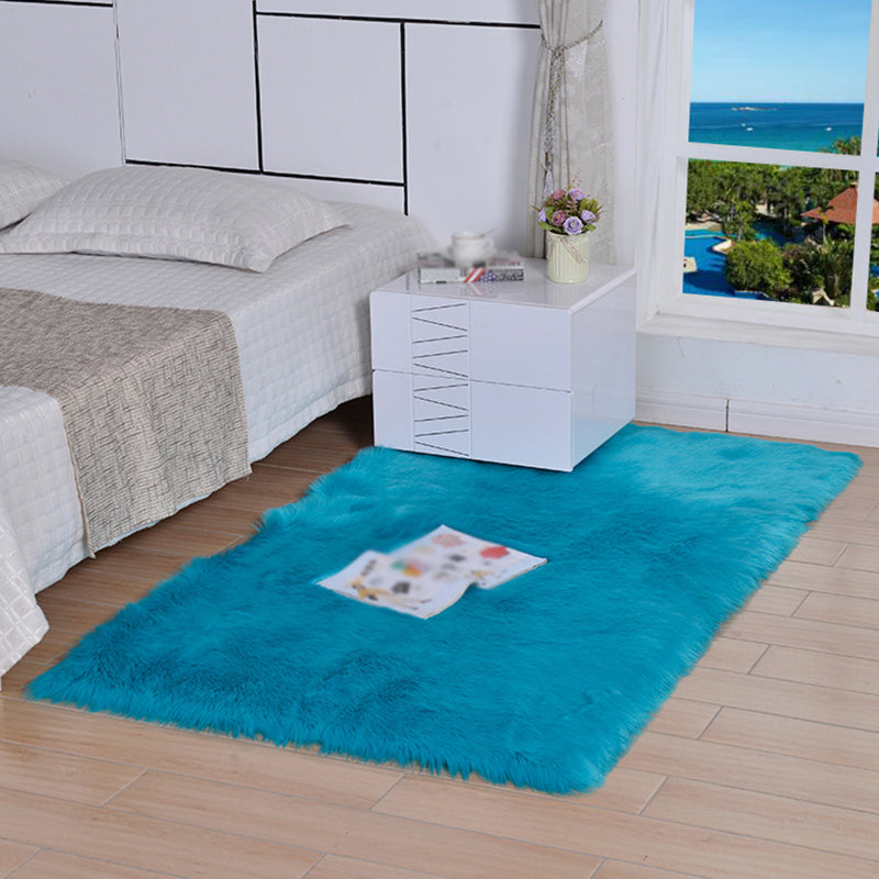 Rapis élégant Comfort Shag Contemporary Plain Carpet Polypropylène Washable Area Tapis pour le salon