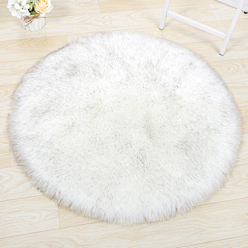 Multicolored Simplicity Rug Solid Shag Area Carpet Polypropylene Easy Care Rug for Home Decoration