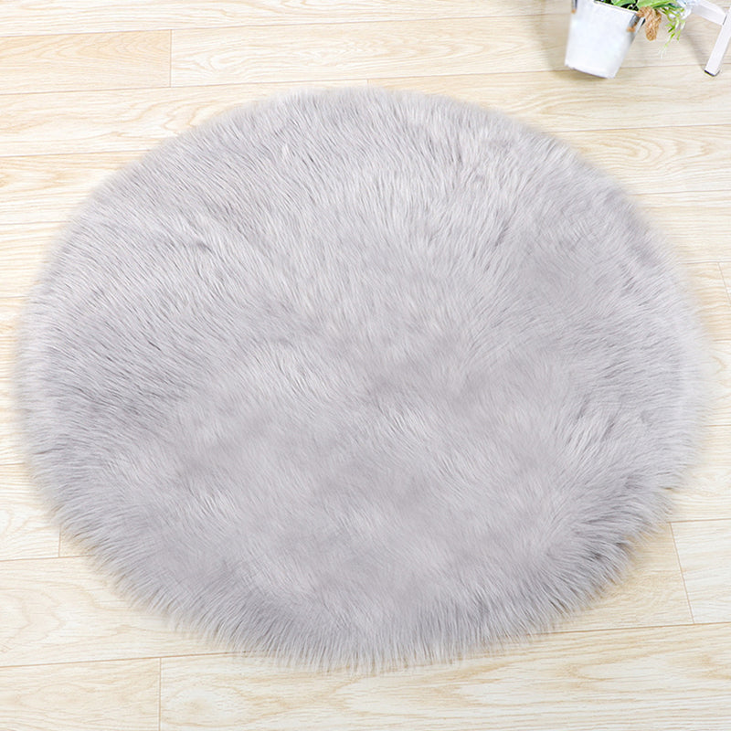 Multicolored Simplicity Rug Solid Shag Area Carpet Polypropylene Easy Care Rug for Home Decoration