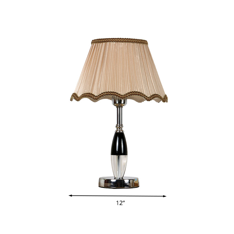 1 lampe de chevet claire légère Lumière de nuit cristal rustique en beige pour le salon