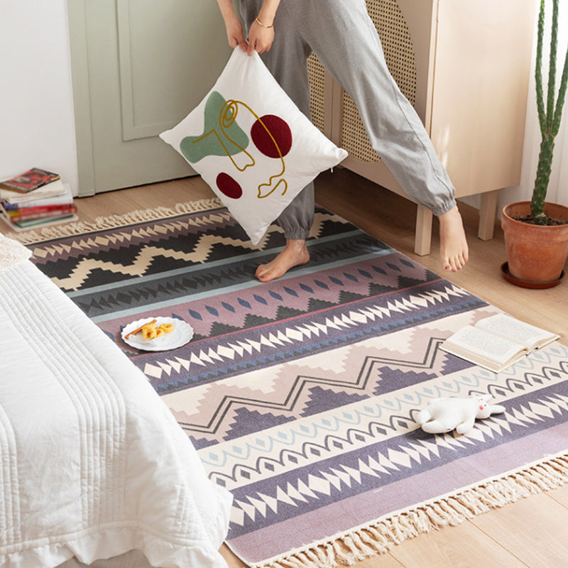 Tapis de confort traditionnel avec tapis de mélange de coton de moquette au sud-ouest pour le salon