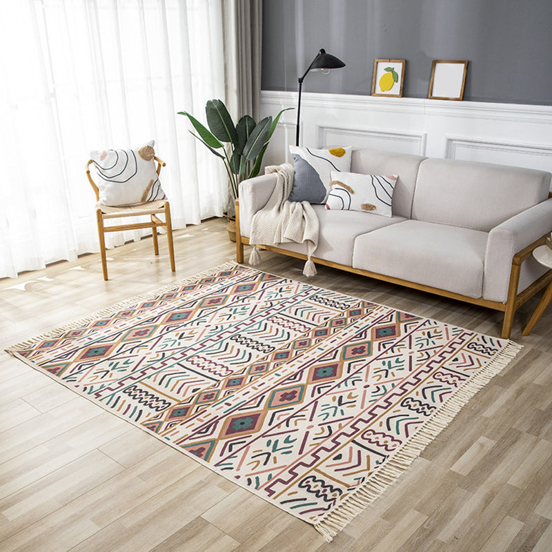 Tapis de confort traditionnel avec tapis de mélange de coton de moquette au sud-ouest pour le salon