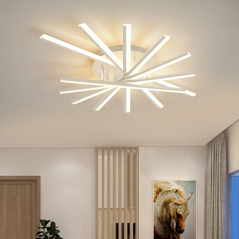 Simplicity Style Household LED Lamp Linear Flush Mount Ceiling Light for Living Room