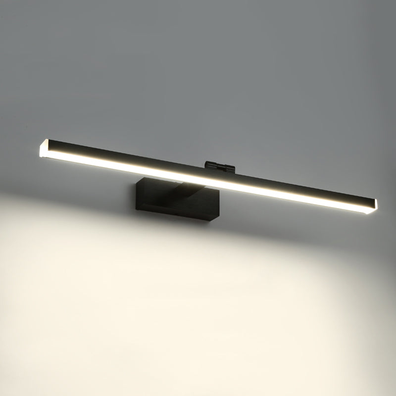 Lámpara lineal lámpara de luz contemporánea led de aluminio baños de pared lámpara de luz en negro