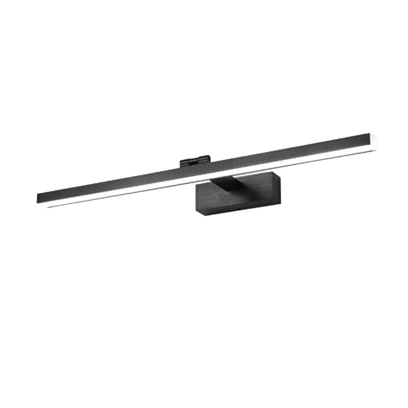 Lámpara lineal lámpara de luz contemporánea led de aluminio baños de pared lámpara de luz en negro