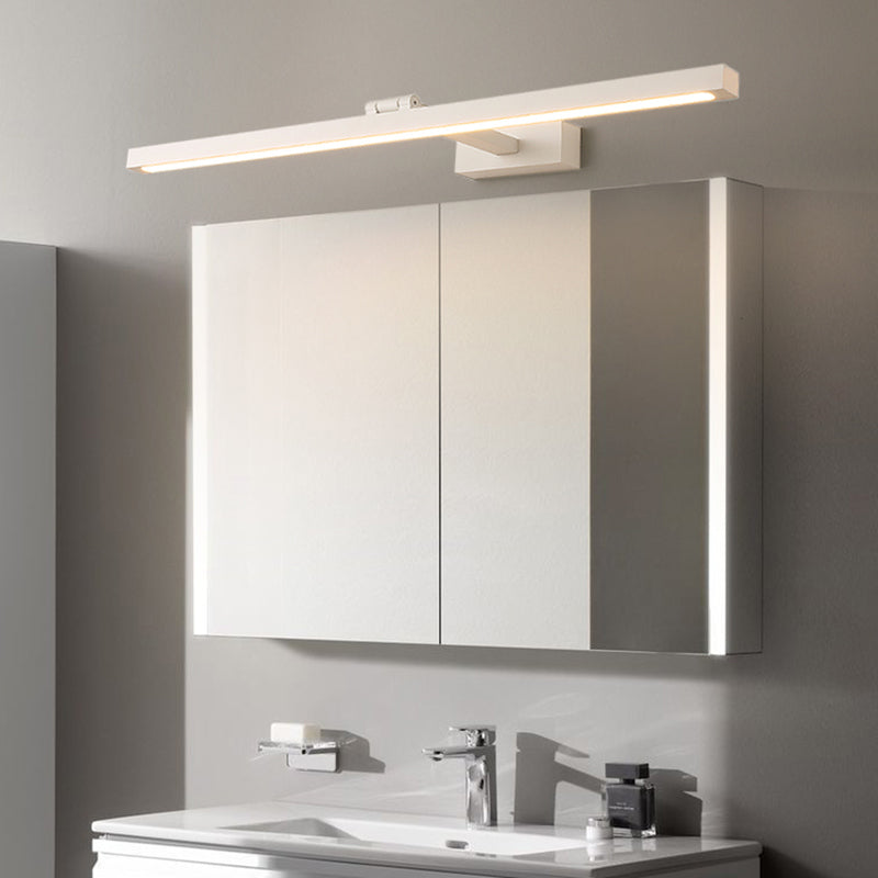 Lámpara rectangular luminosa estilo minimalista led metal led blanco accesorio de iluminación de pared