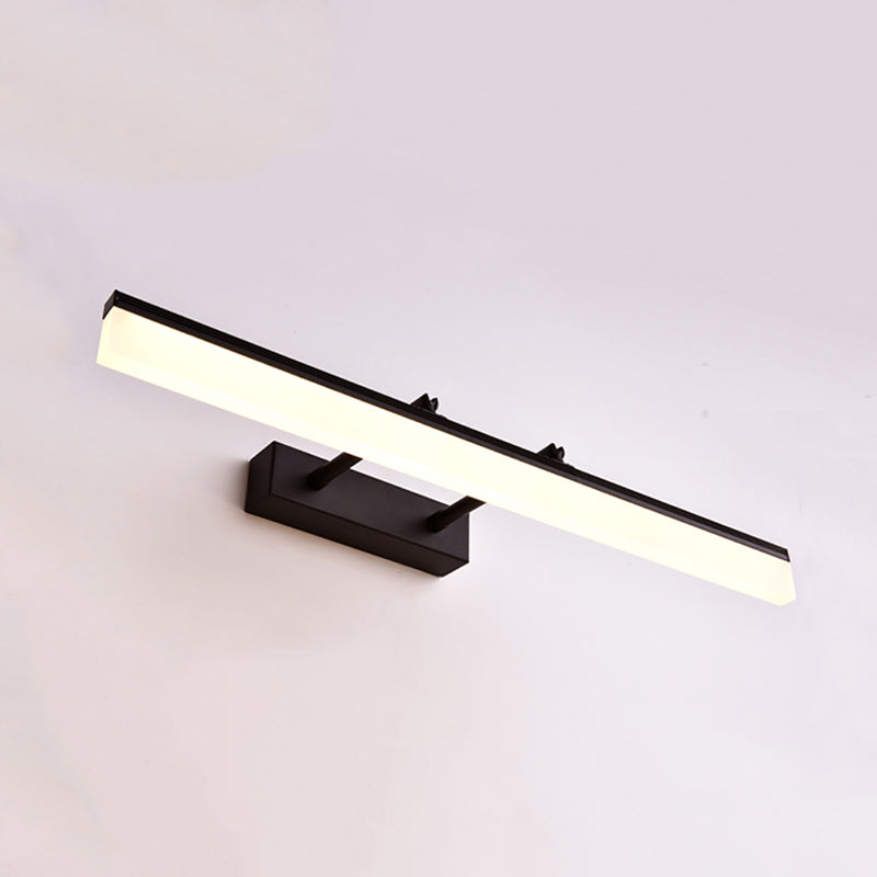 Rectangular Bathroom Sconce Light Fixture Metal LED Modern Wall Mount Light Fixture