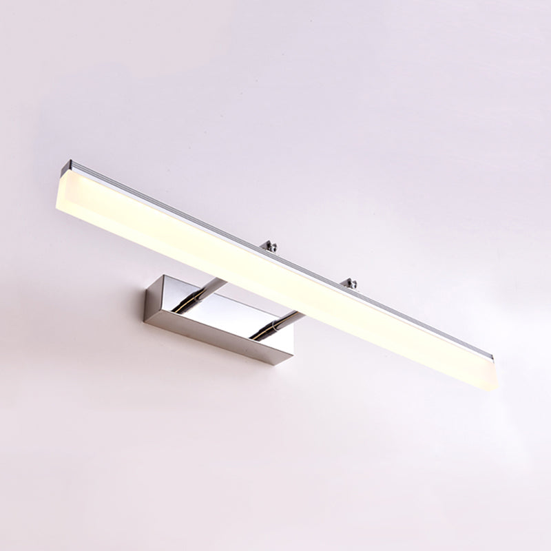 Rectangular Bathroom Sconce Light Fixture Metal LED Modern Wall Mount Light Fixture