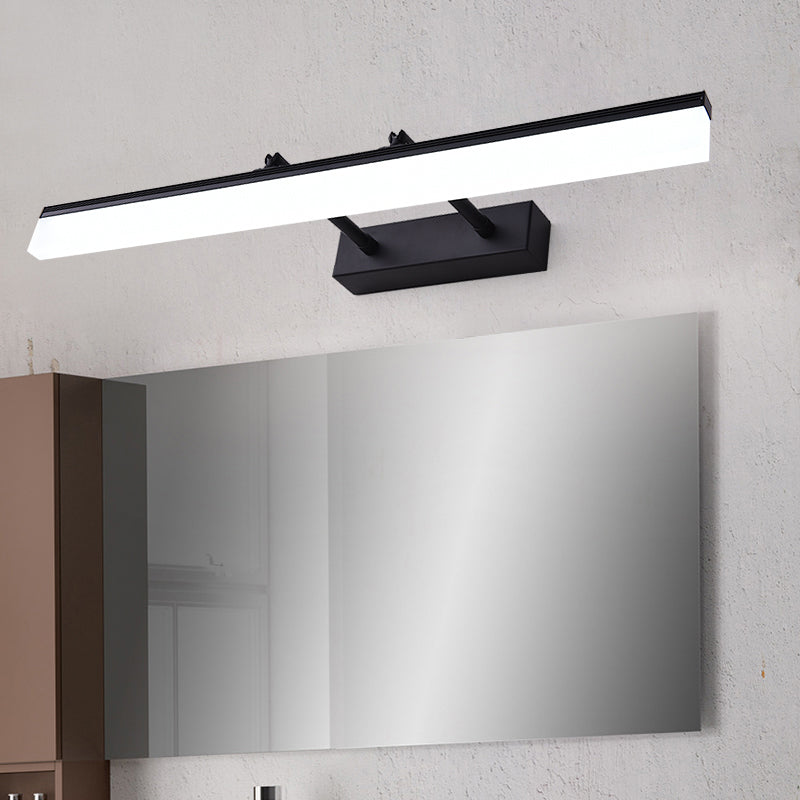 Rectangular Bathroom Sconce Light Fixture Metal LED Modern Wall Mount Light Fixture