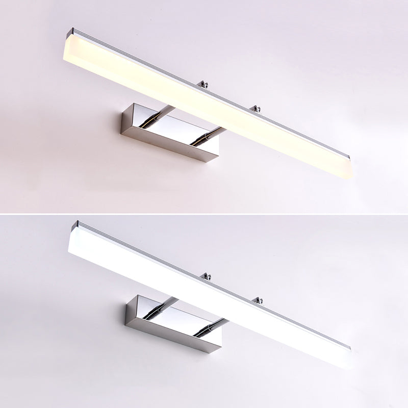 Rectangular Bathroom Sconce Light Fixture Metal LED Modern Wall Mount Light Fixture