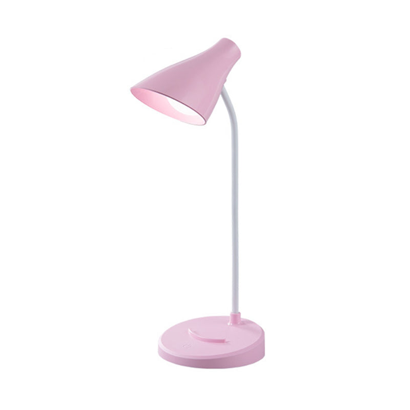 Étude LED conique Lumière Macaron Plastique Kids Room Touch Control Table Light