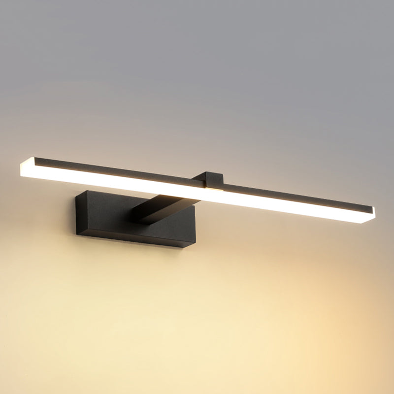 Lámpara de pared LED lineal de aluminio en simplicidad moderna Luz de pared acrílica para espacios interiores