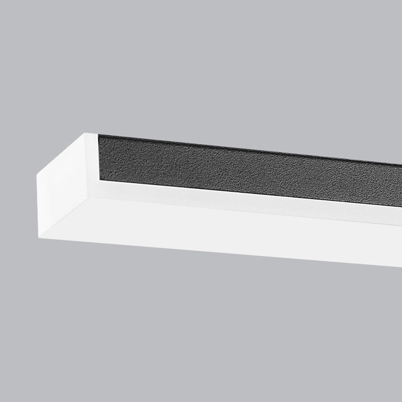 Lámpara de pared LED lineal de aluminio en simplicidad moderna Luz de pared acrílica para espacios interiores