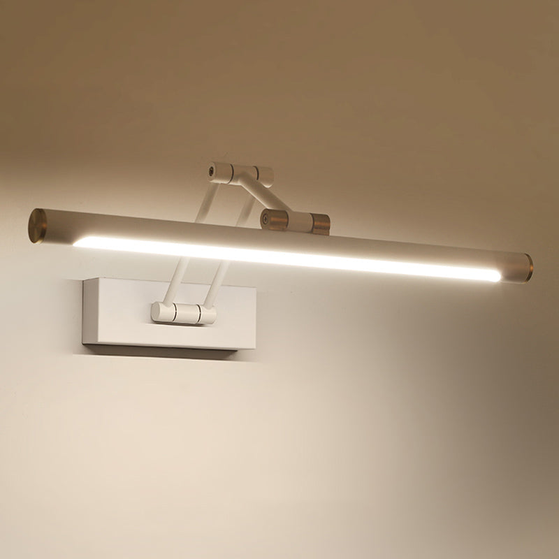 Lacquered Iron LED Wall Lamp in Modern Simplicity Acrylic Linear Adjustable Wall Light for Bathroom