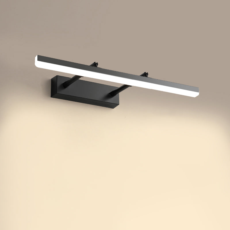 Metal Linear Wall Lighting Fixture Contemporary LED Wall Light Fixture for Bathroom