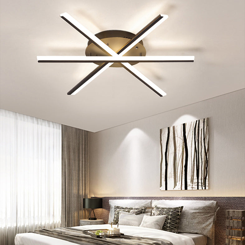 Simplicity Style Household LED Lamp Linear Flush Mount Ceiling Light for Living Room