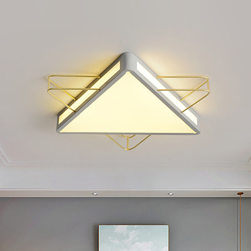 Star/Triangle Downlight Nordic Metallic Black/Grey Ceiling Light with Acrylic Diffuser