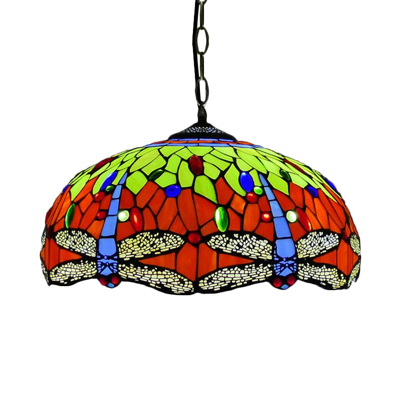 Livraison lustre éclairage méditerranéen bleu / vert tachée 1/2 lumières pendentif pour la cuisine