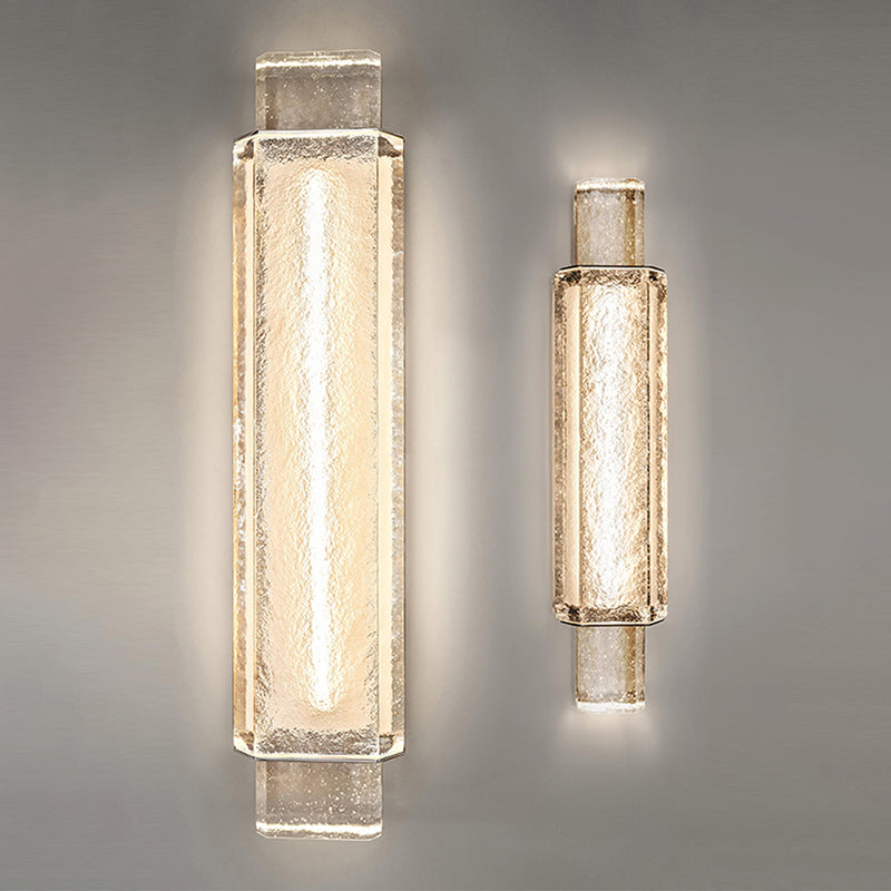 Eigentijdse glazen wand sconce 1-licht wand gemonteerde lamp voor woonkamer