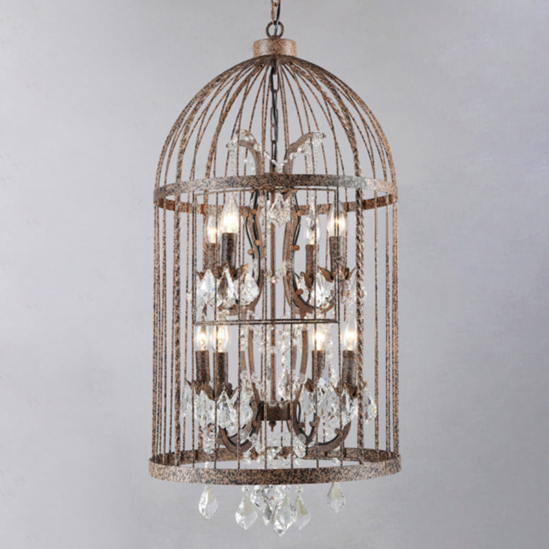 Chandelier Pendant Light Industrial Style Metal Bird Cage Pendant Lighting Fixture